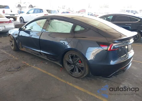 2025 Tesla Model 3 Performance из США, поврежденный, VIN 5YJ3E1ET7SF986848